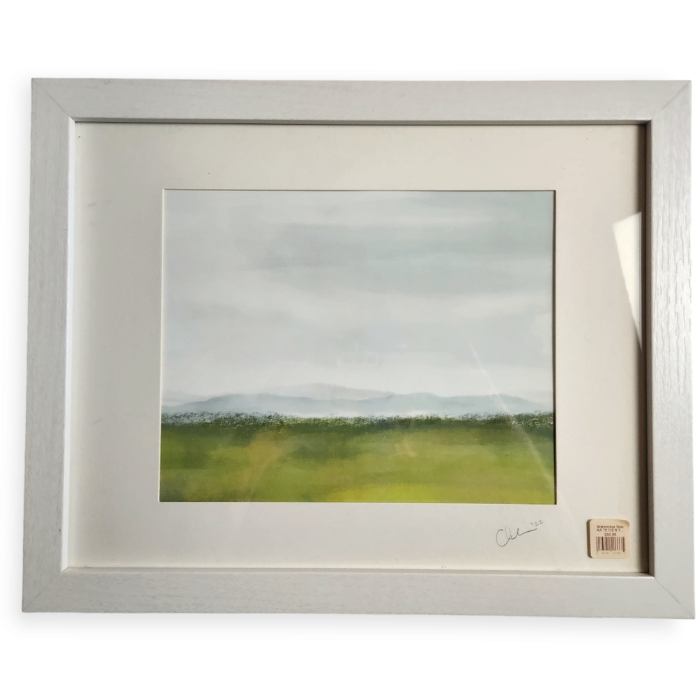 Watercolor Tree Print Matted and Signed